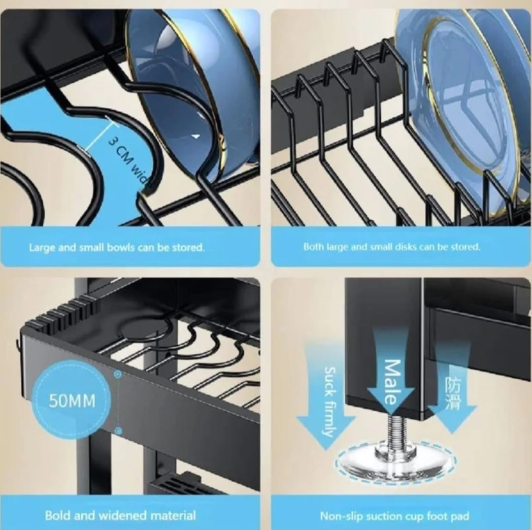 Dish Rack Double Shelf