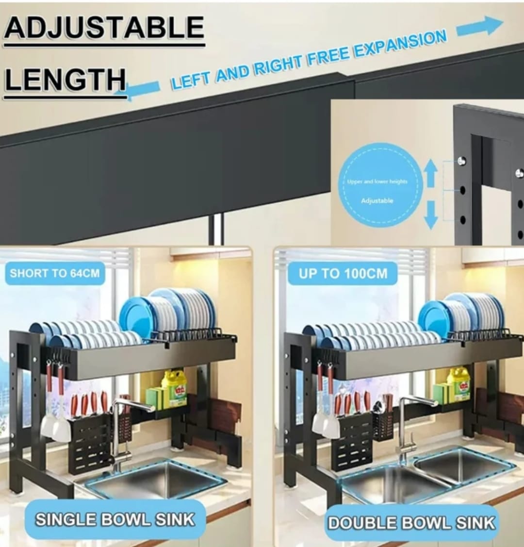 Dish Rack Double Shelf