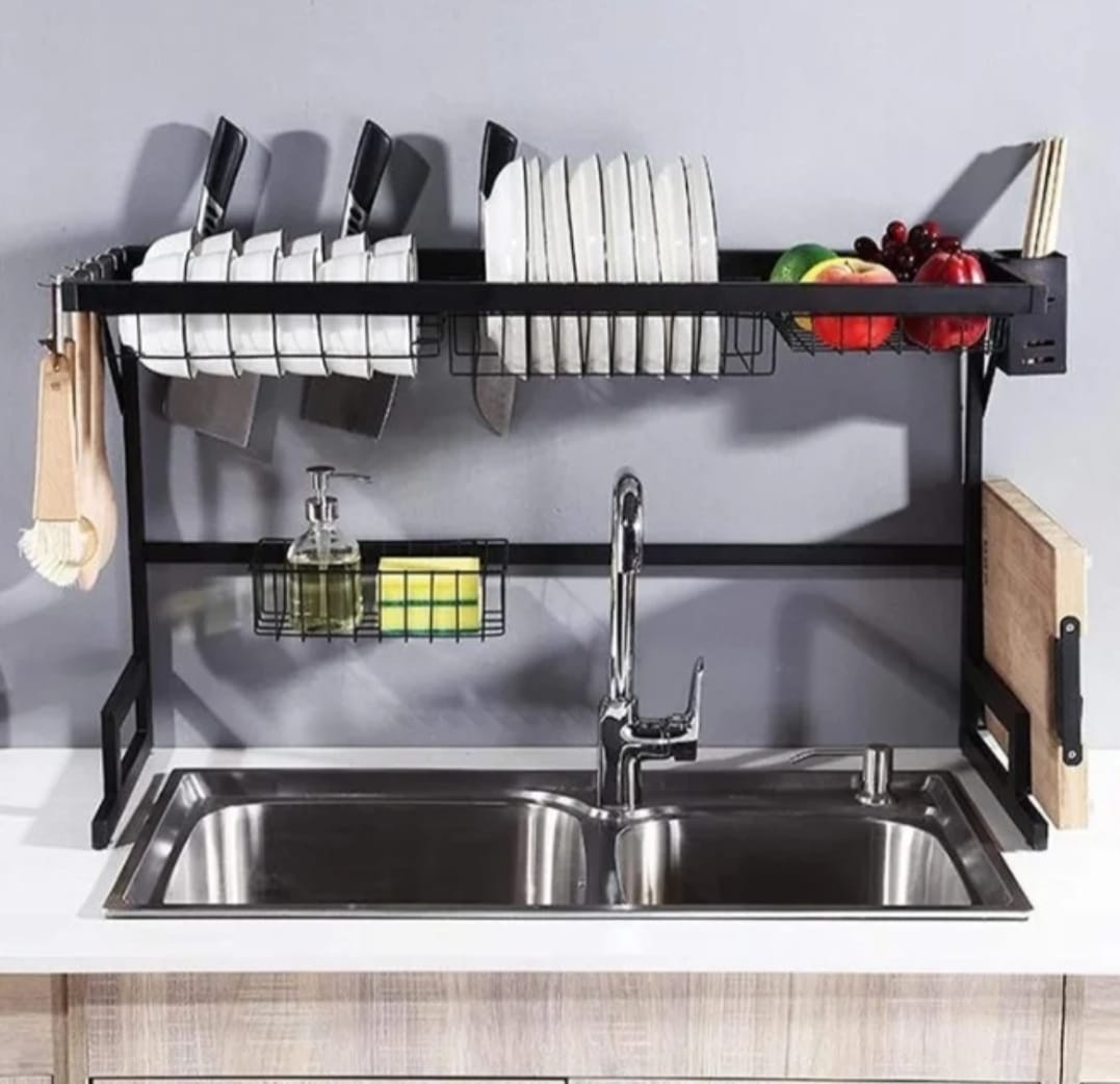 dish rack over sink