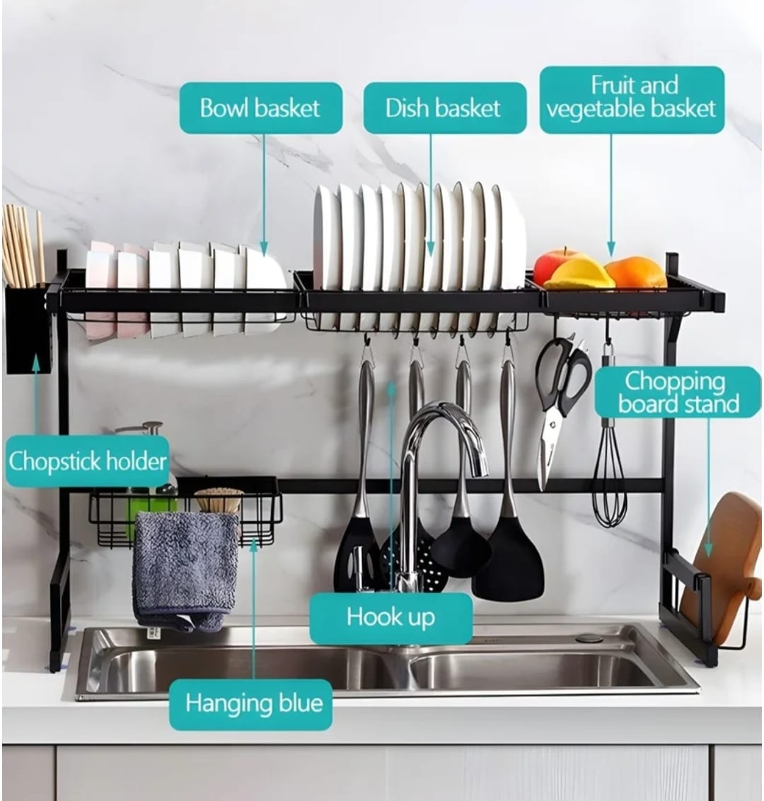 dish rack over sink