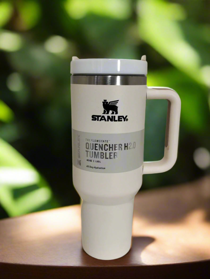 FREE Home Delivery, High Quality Stanley Tumbler With Straw, Lid, 40 Oz (1200ml) for Water, Coffee, Smoothies. Free Home Delivery In The Main Cities Of The UAE - كوب ستانلي عالي الجودة مع قشة