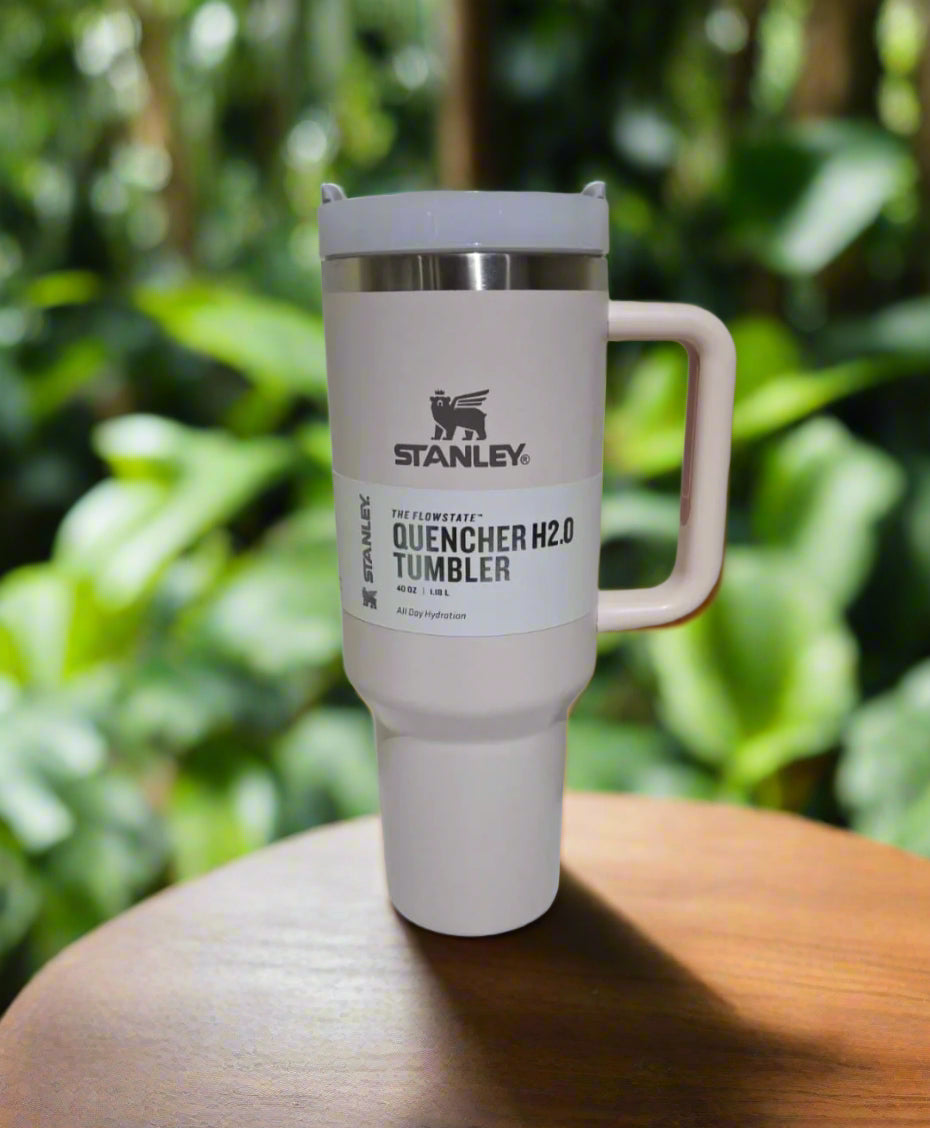 FREE Home Delivery, High Quality Stanley Tumbler With Straw, Lid, 40 Oz (1200ml) for Water, Coffee, Smoothies. Free Home Delivery In The Main Cities Of The UAE - كوب ستانلي عالي الجودة مع قشة